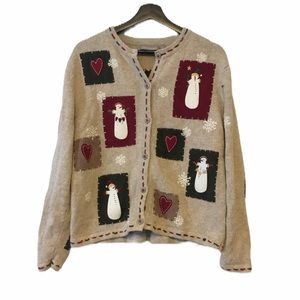 Croft & Barrow Snowman Christmas Sweater